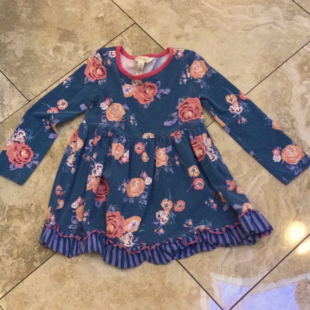 Matilda Jane Blue Floral Kids Dress